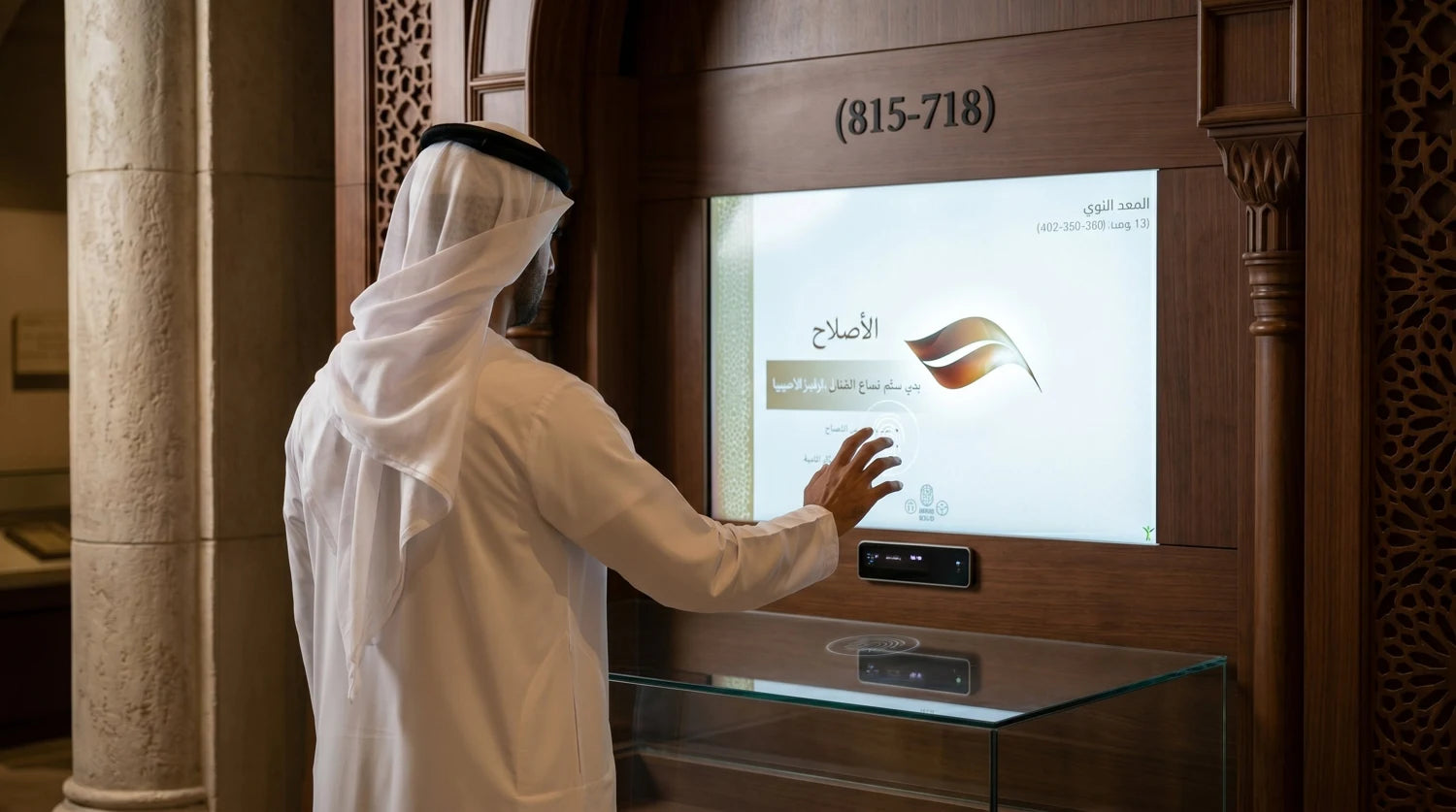 Gesture-controlled screen